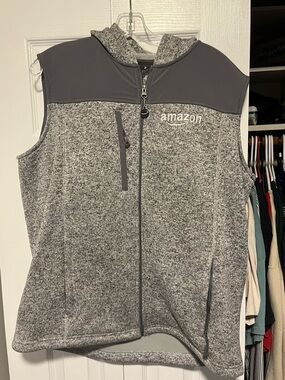 Amazon Gray Hooded Vest - 1 of 1